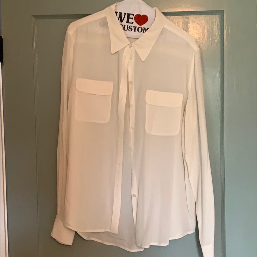 Vince Camino Cream Button down